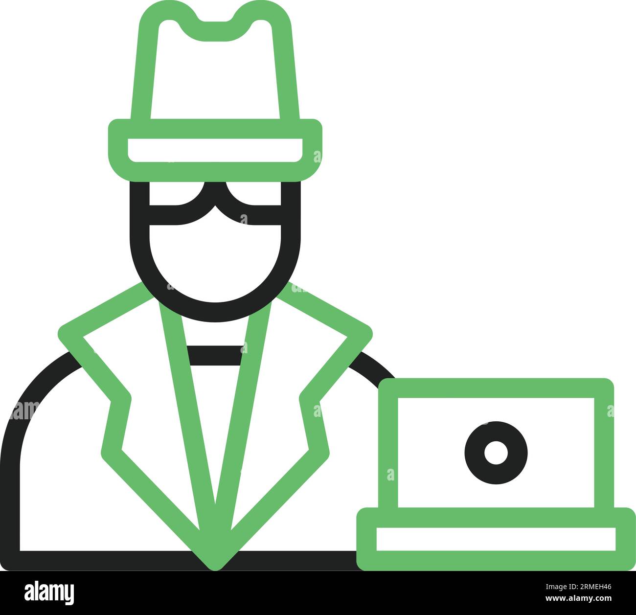 Spyware Icon Image. Stock Vector