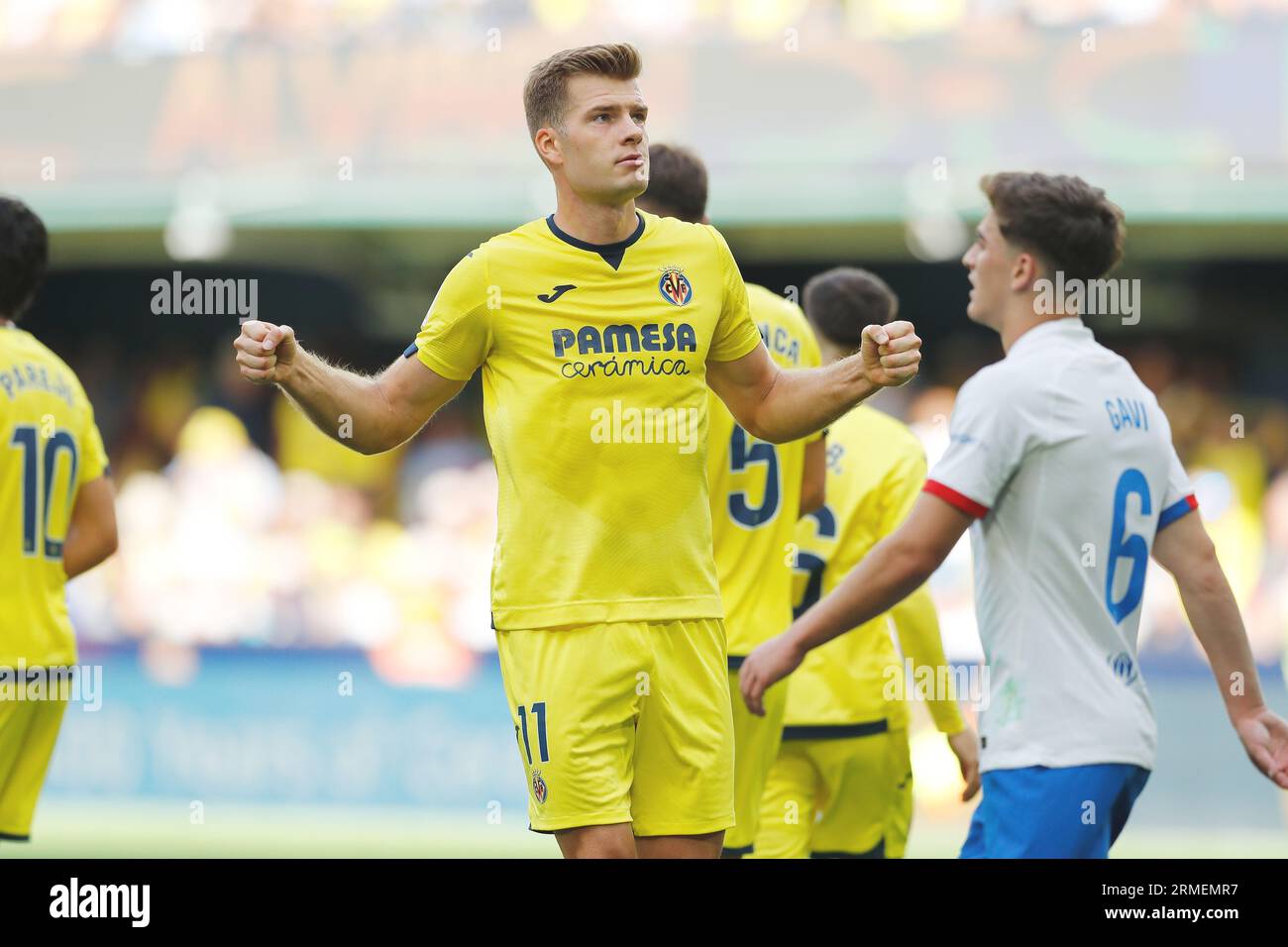 Goal Celebration Alex Baena of Villarreal CF, Alexander Sorloth of  Villarreal CF in action during the La Liga EA Sport Regular Season Round 3  on augus Stock Photo - Alamy