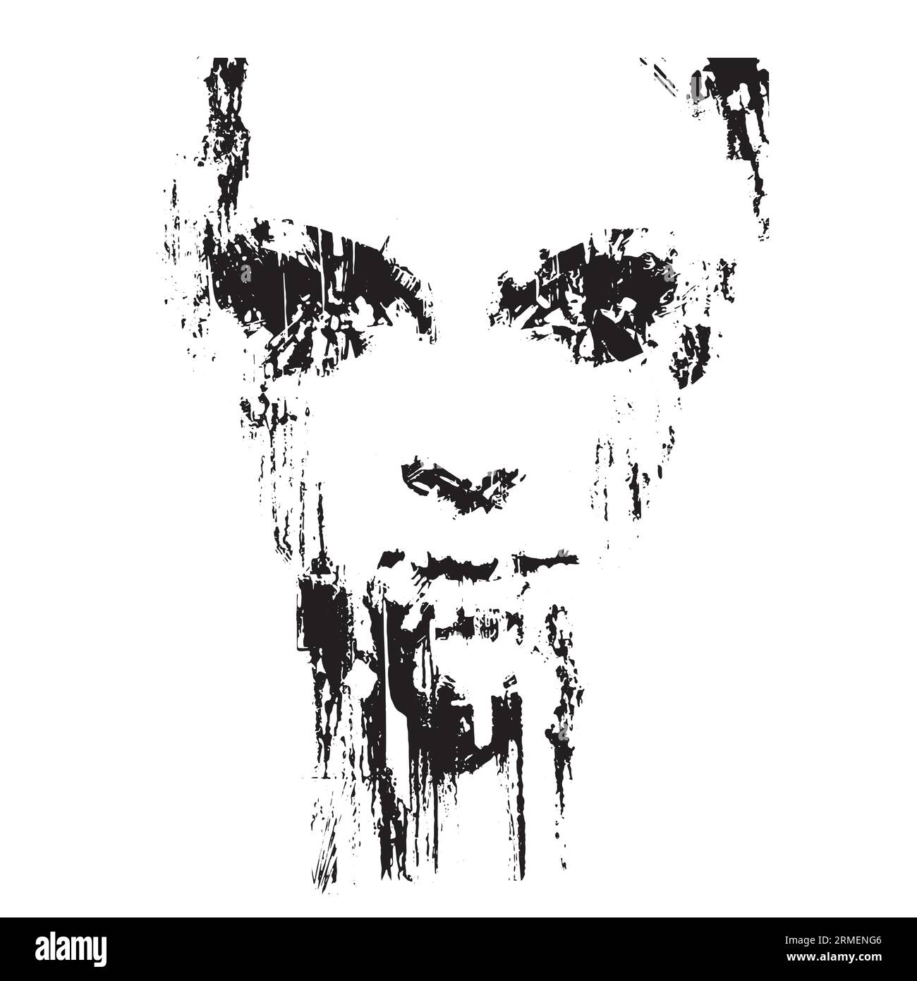 Black and white Women Face Art Women Face Sketech Stock Vector Image