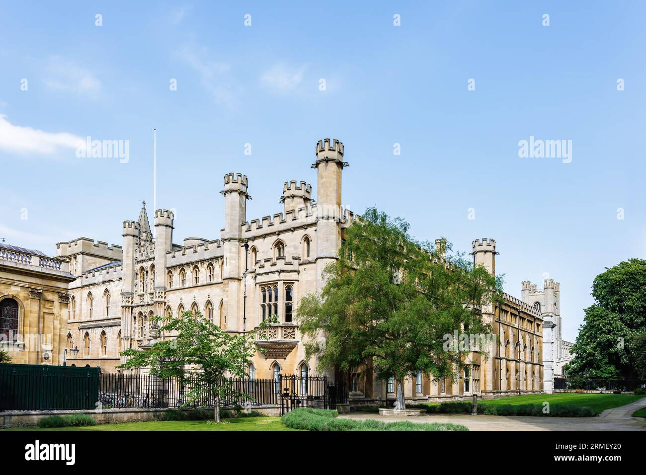 The Old School building of Cambridge University was founded in 1209, is prestigious, historic, and globally renowned for academic excellence, notable Stock Photo