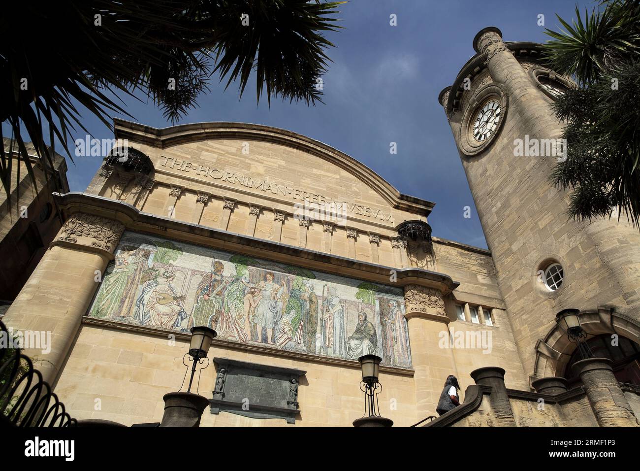 The Horniman Museum main building and clock tower. Stock Photo