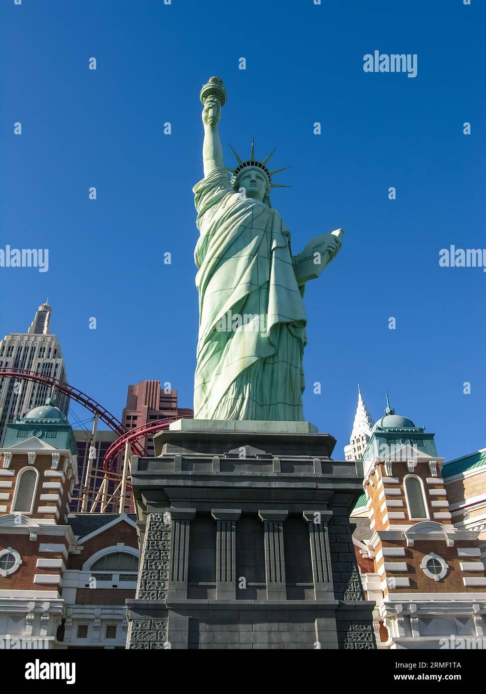 Las Vegas Nevada Statue of Liberty Replica in front of New York New York  Hotel