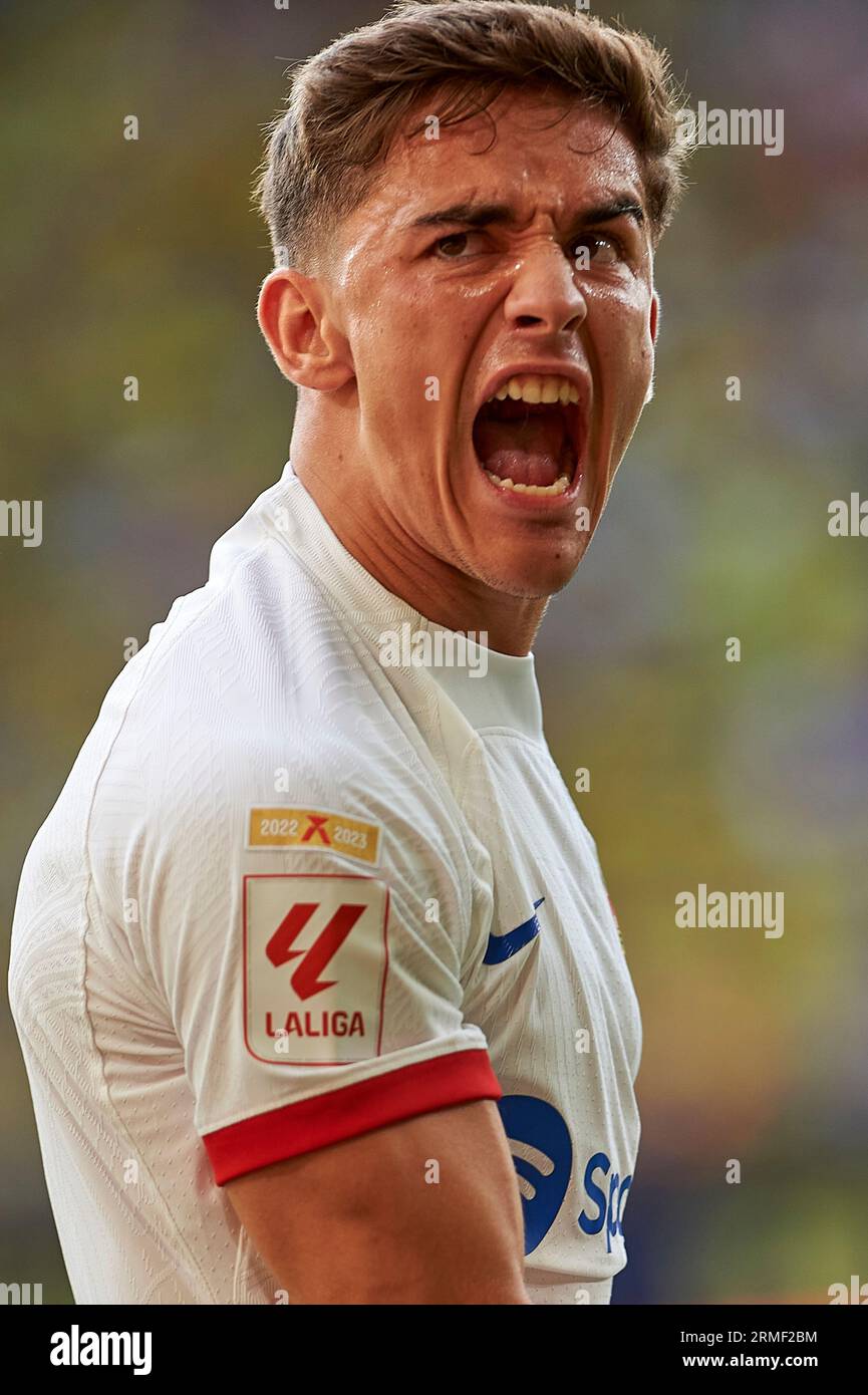 Goal Celebration Alex Baena of Villarreal CF, Alexander Sorloth of  Villarreal CF in action during the La Liga EA Sport Regular Season Round 3  on augus Stock Photo - Alamy