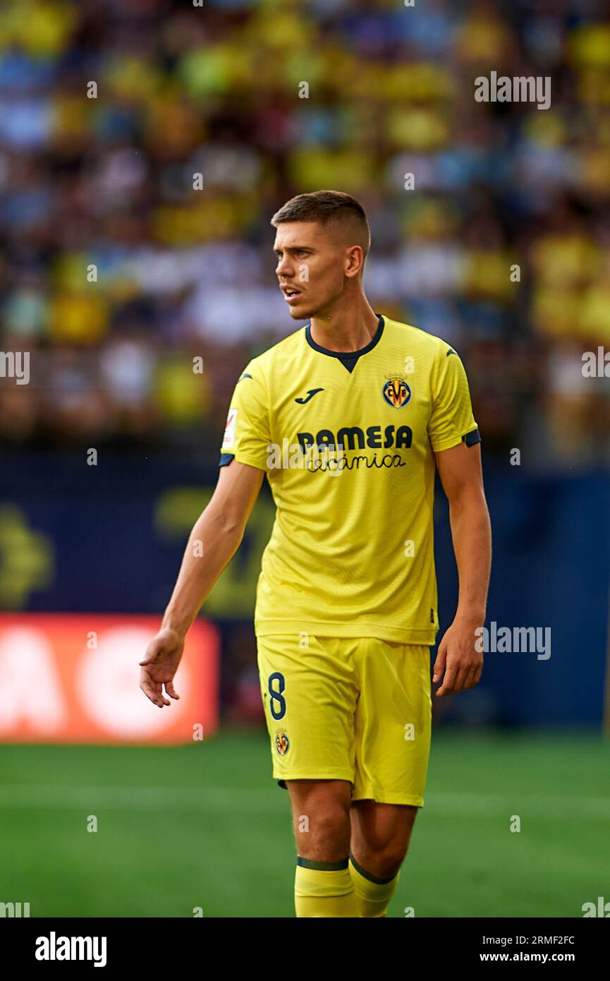 Goal Celebration Alex Baena of Villarreal CF, Alexander Sorloth of  Villarreal CF in action during the La Liga EA Sport Regular Season Round 3  on augus Stock Photo - Alamy