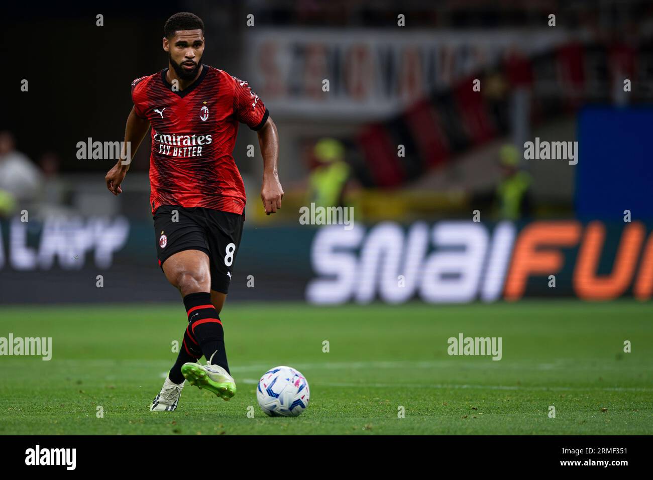 Ruben Loftus-Cheek of AC Milan in action during the Serie A football ...
