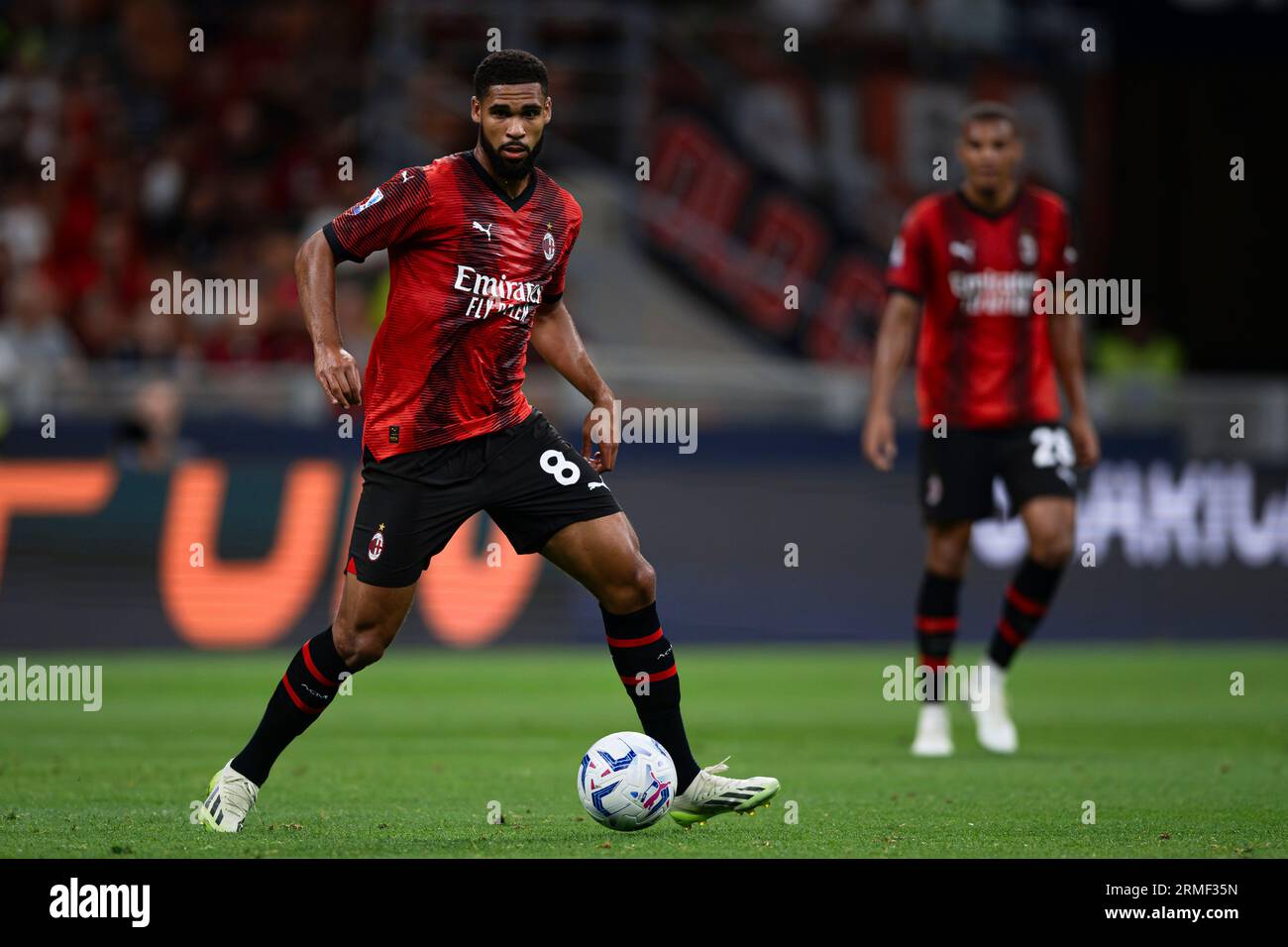 Ruben Loftus-Cheek of AC Milan in action during the Serie A football ...