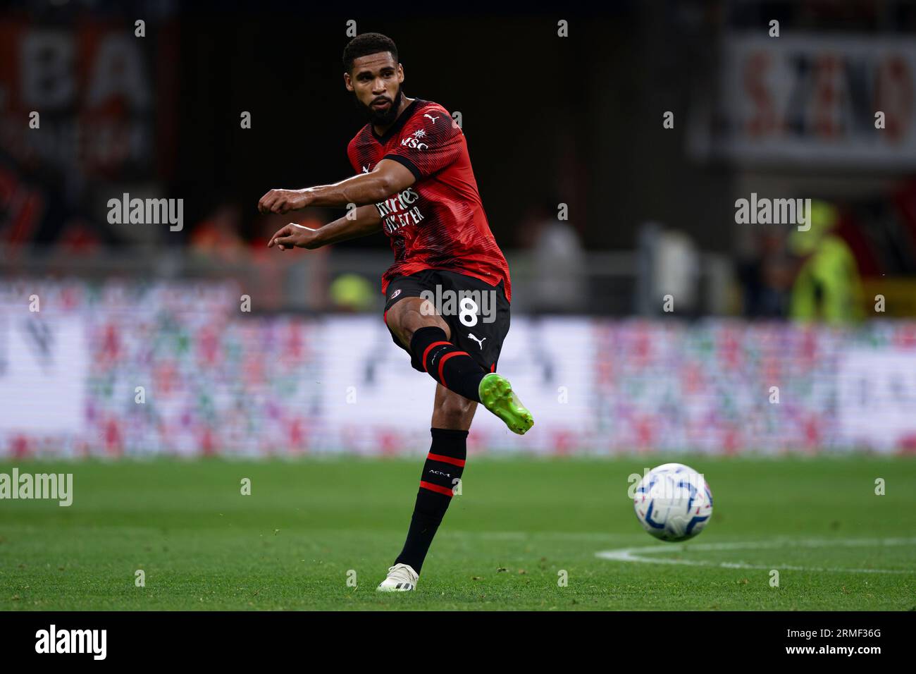 Ruben Loftus-Cheek of AC Milan in action during the Serie A football match between AC Milan and Torino FC. Stock Photo