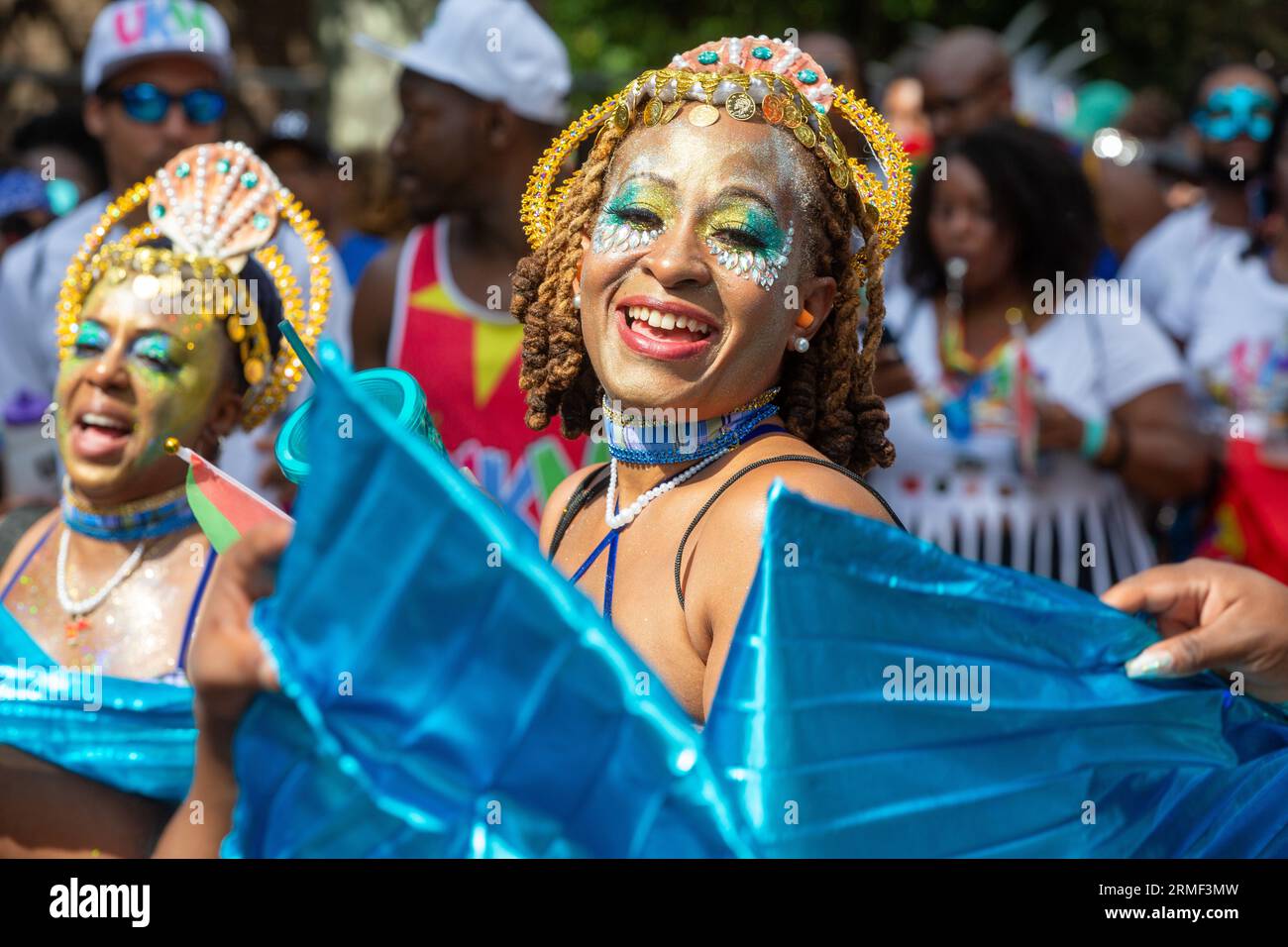 London, England, UK. 28th Aug, 2023. Participants in the Notting Hill