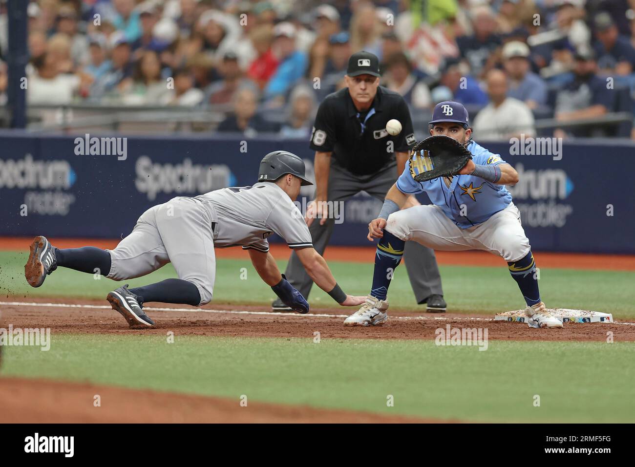 New York Yankees third baseman Josh Donaldson (28) in the fourth inning of  a baseball game Saturday, July 15, 2023, in Denver.(AP Photo/David  Zalubowski Stock Photo - Alamy