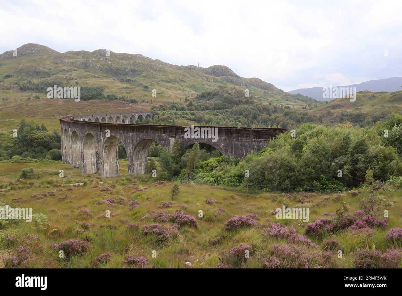 Glenfinnan Viaduct Scotland, Scottish Highlands Stock Photo