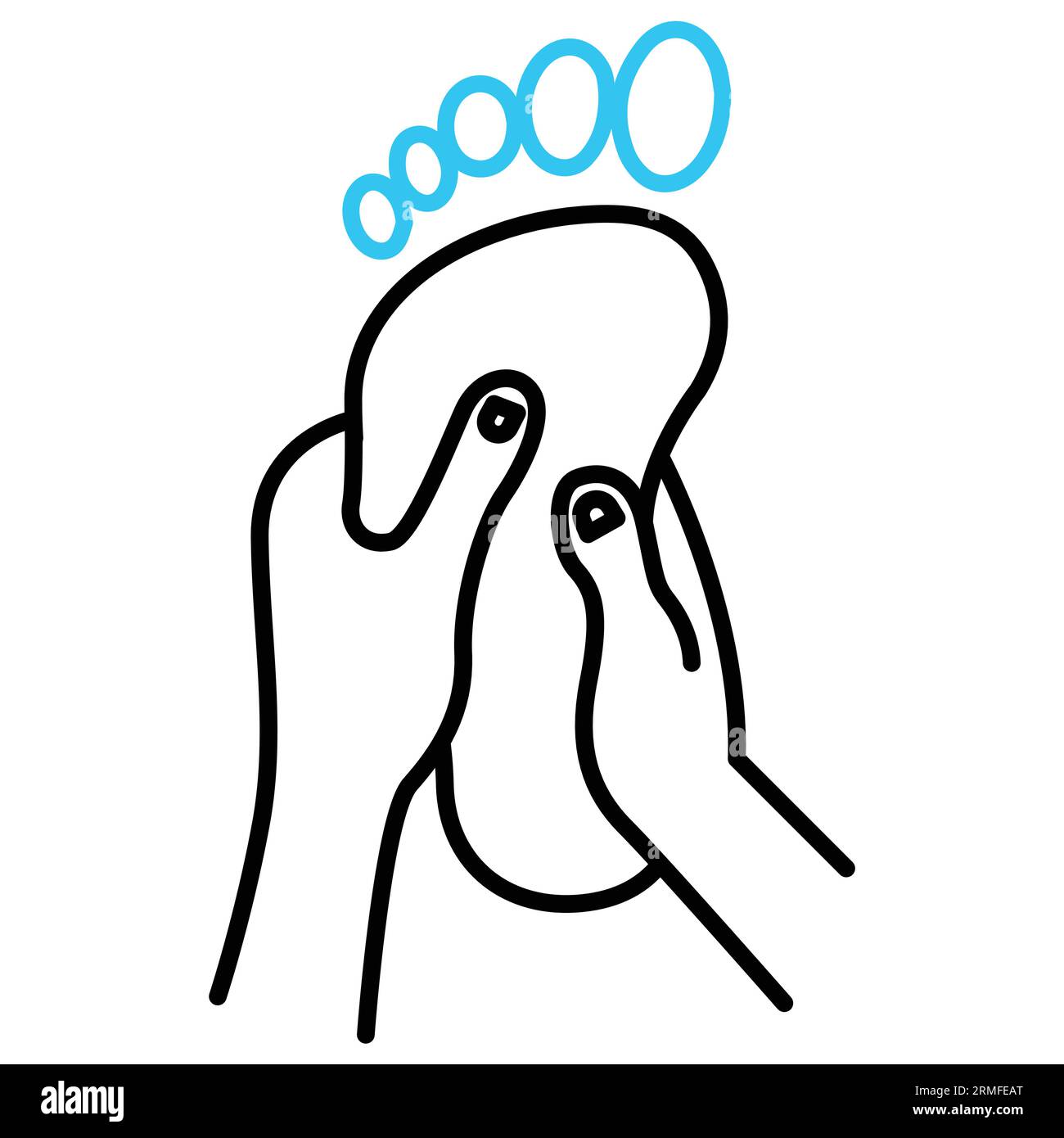 podiatry vector icon illustration, foot care vector illustration, foot