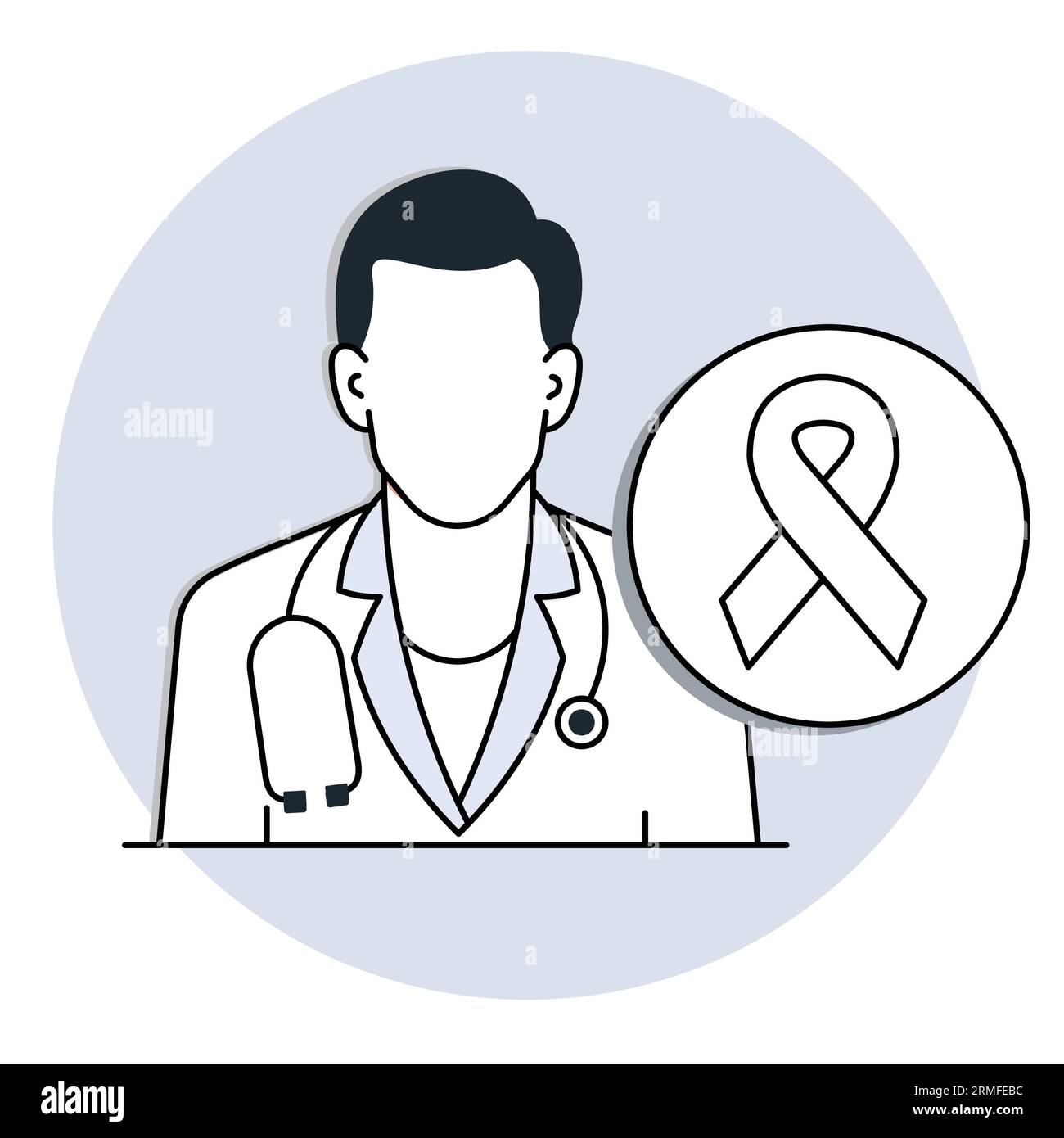cancer sign vector illustration, cancer doctor vector illustration ...