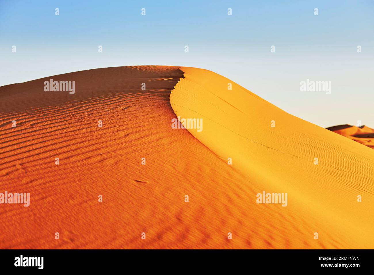 Sand dunes in the Sahara Desert, Merzouga, Morocco Stock Photo - Alamy