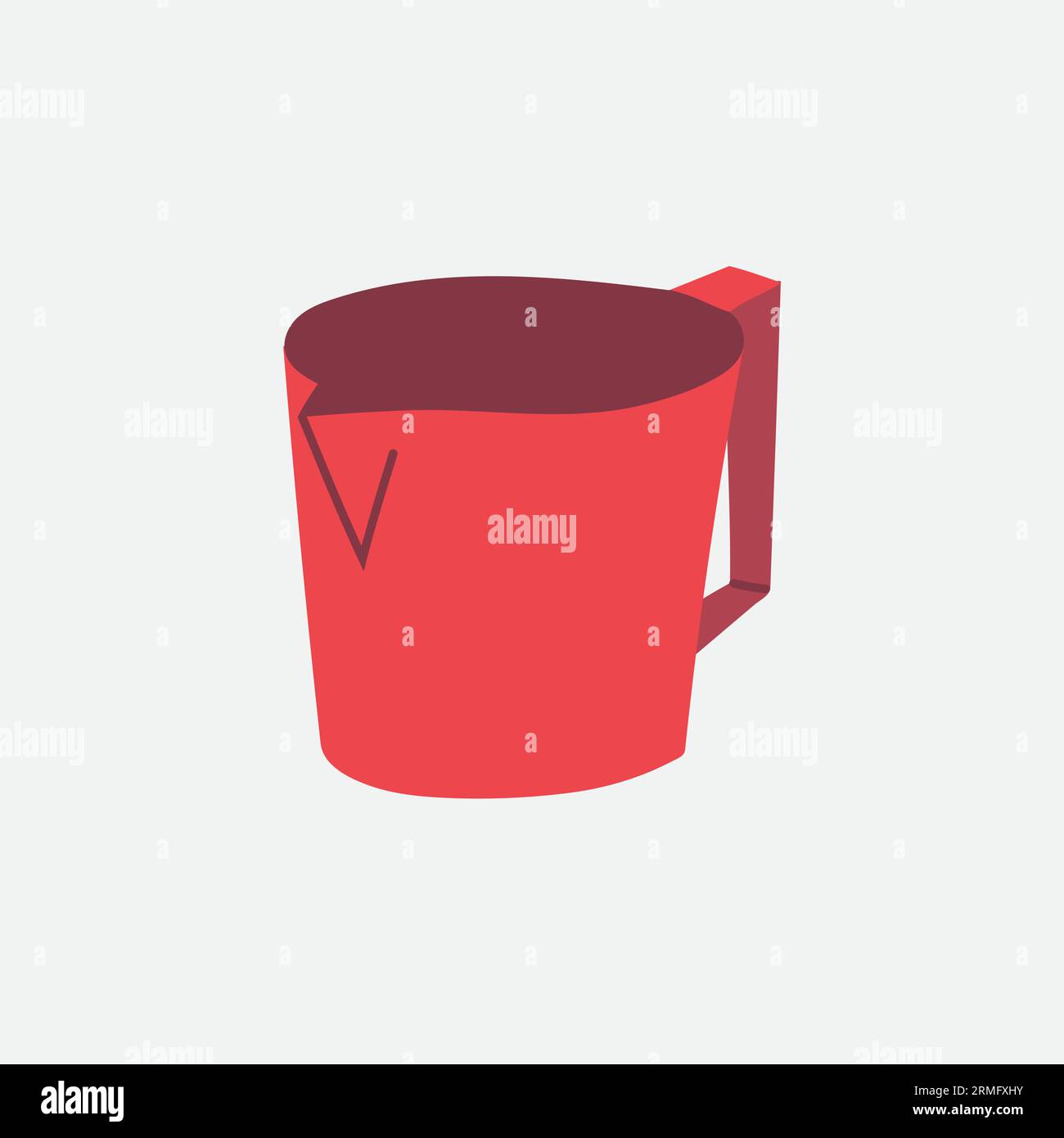 plastic mug jug volume liter. - Vector Stock Vector Image & Art - Alamy