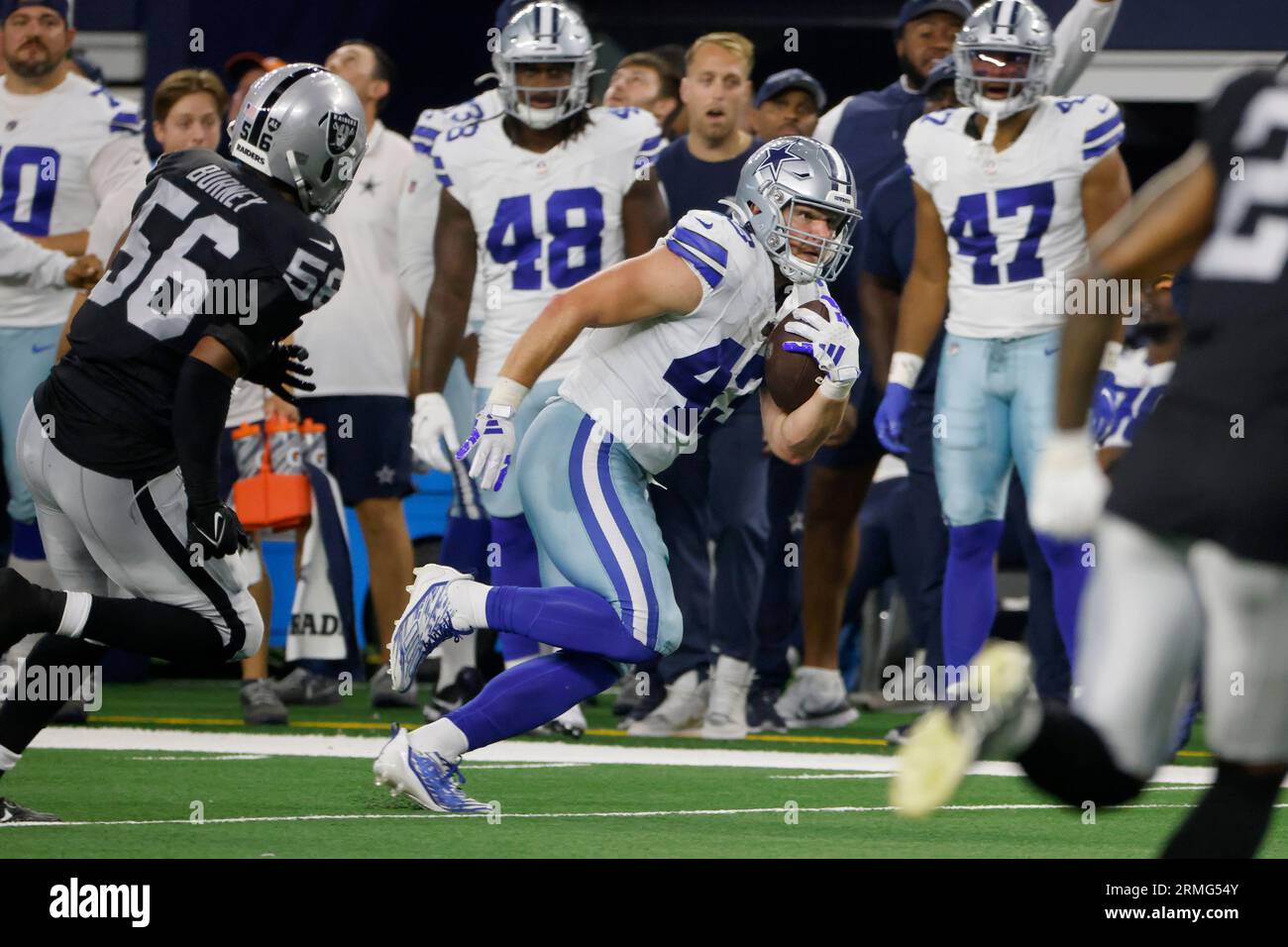 Dallas Cowboys running back Hunter Luepke (43) is seen during the