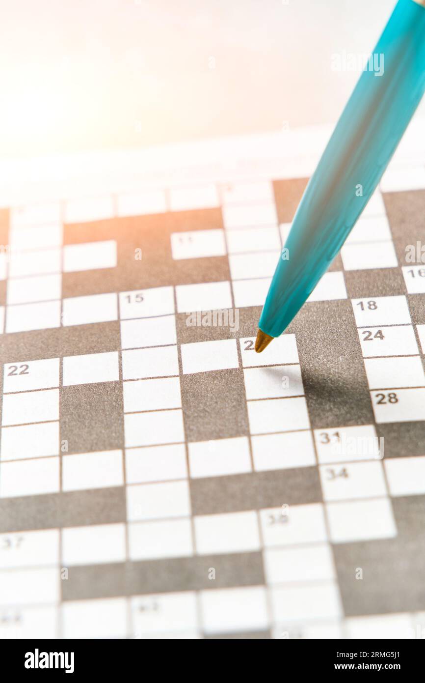 Green ballpoint pen background crossword puzzle sheet Stock Photo Alamy Green ballpoint pen background crossword puzzle sheet Stock Photo Alamy