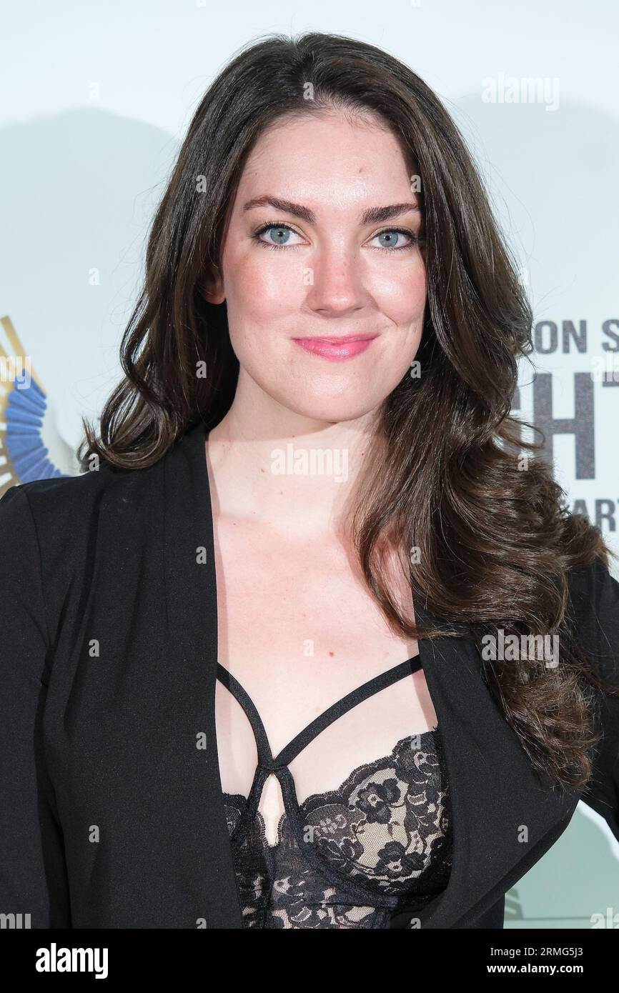 London, UK. 28th Aug, 2023. Clare Cooney photographed at the European Premiere of Departing Seniors held during Pigeon Shrine Frightfest 2023 at the Cineworld Leicester Square. Picture by Julie Edwards Credit: JEP Celebrity Photos/Alamy Live News Stock Photo
