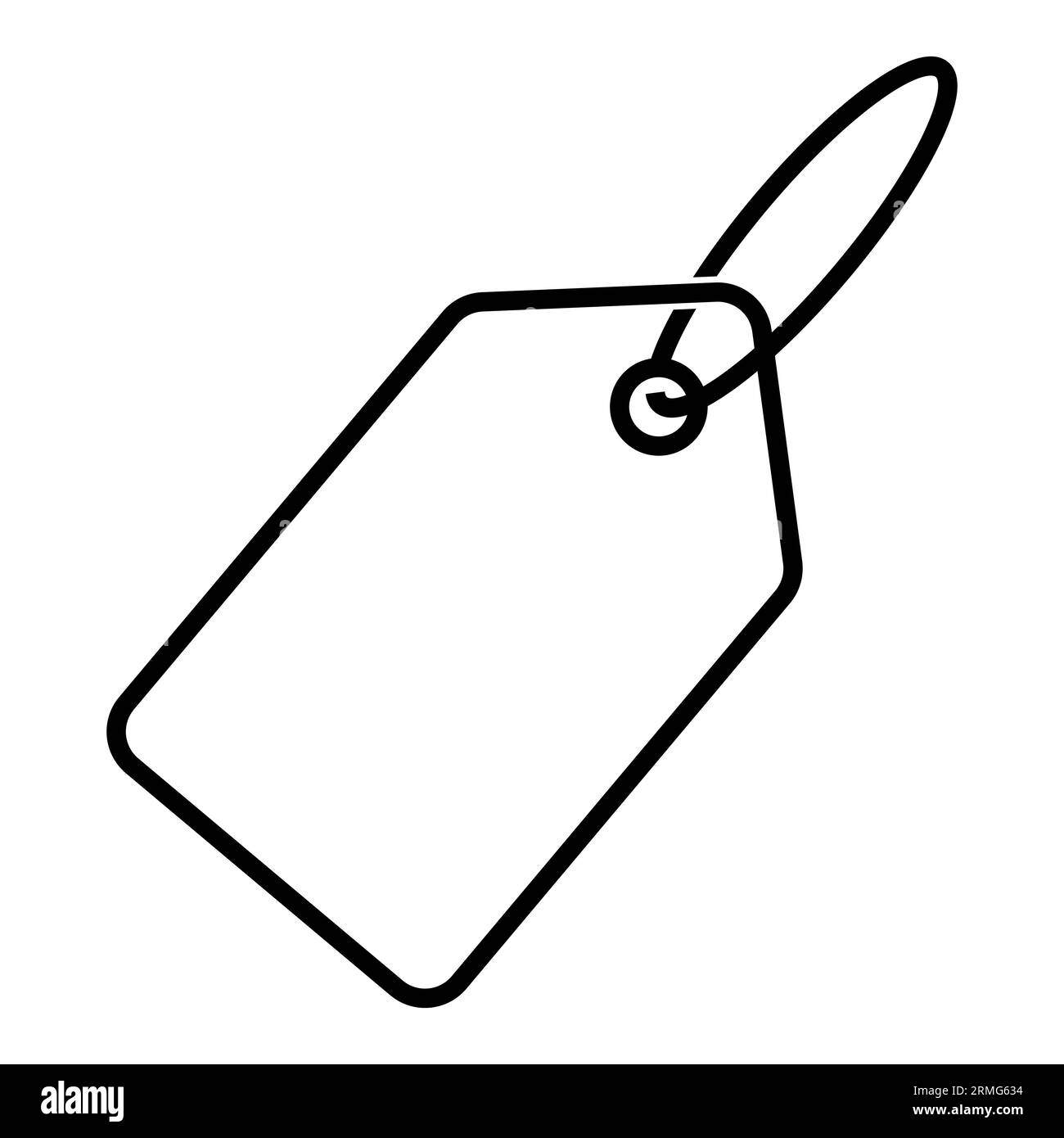 Price tag line icon. Vector illustration isolated on white background Stock  Vector Image & Art - Alamy