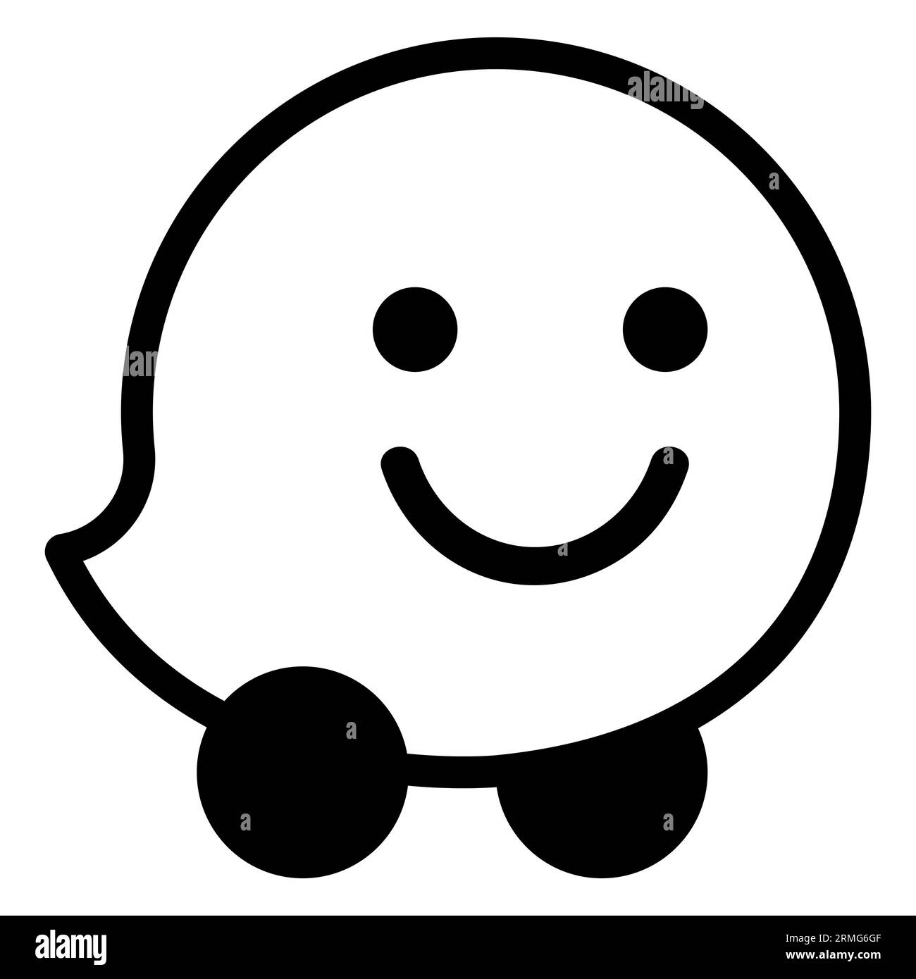 Waze logo. Design can use for web and mobile app. Vector illustration Stock Vector