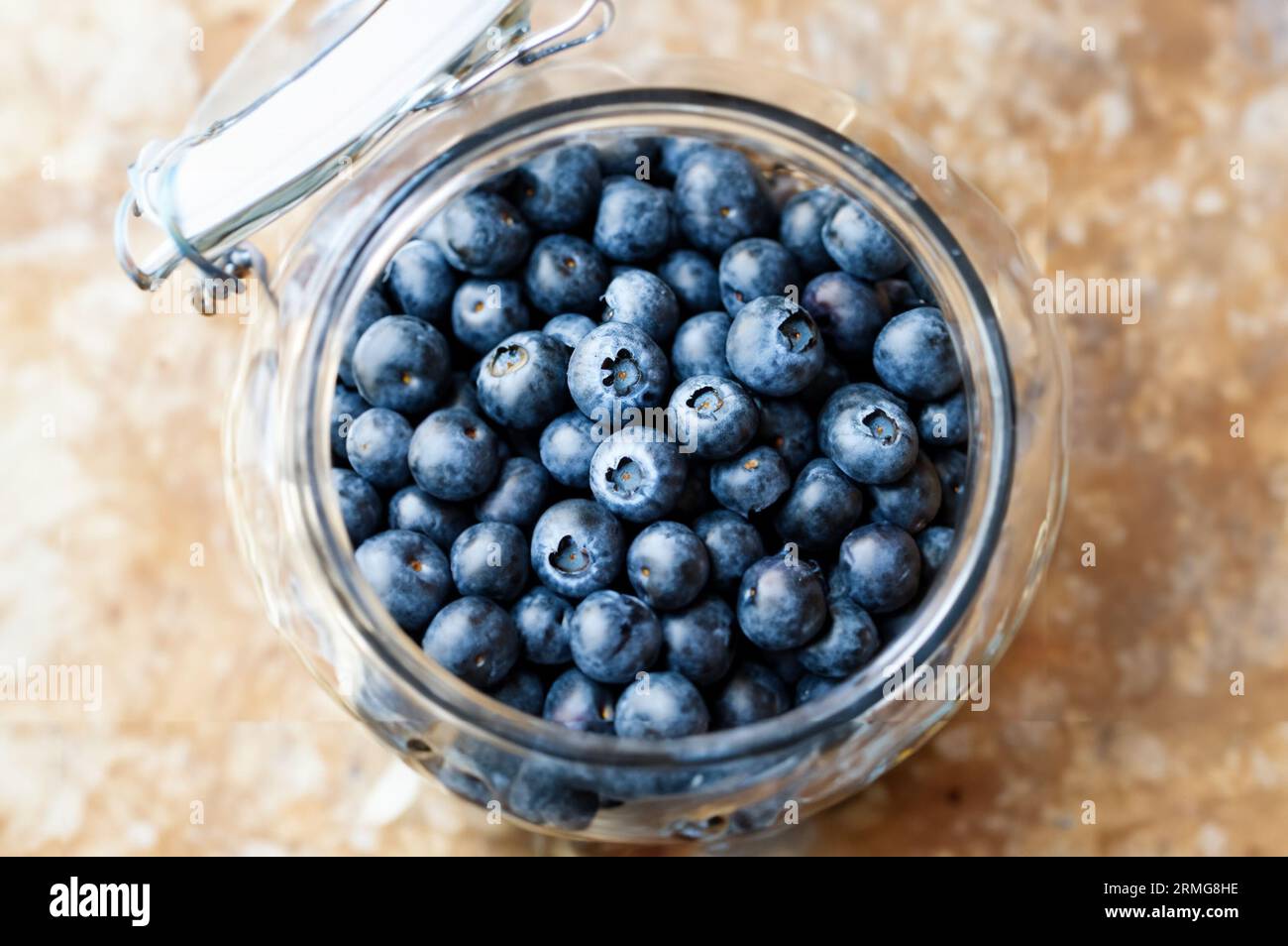 blueberries in the jar Stock Photo Alamy