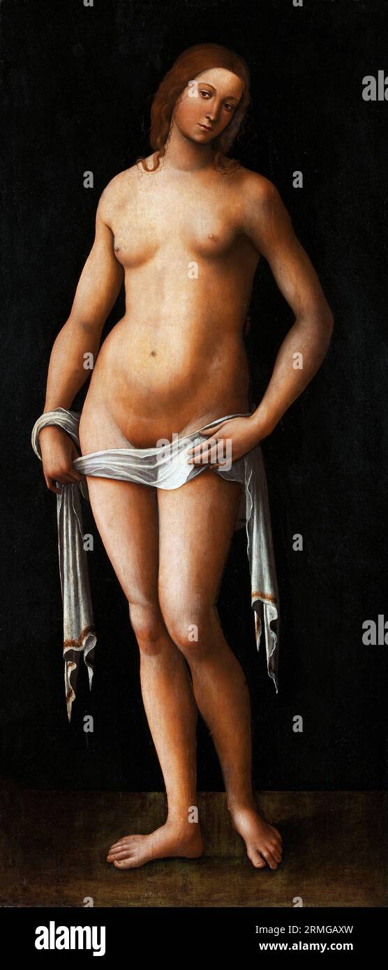 Venus by the Italian Renaissance artist, Lorenzo Costa (1460-1535), oil on wood, c. 1515-18 Stock Photo