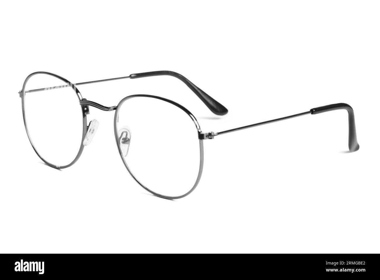 Stylish pair of glasses isolated on white Stock Photo Alamy