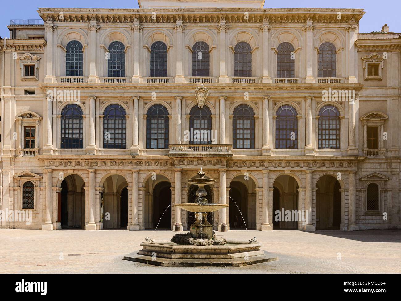Main facade of the Barberini palace, in Rome Stock Photo - Alamy