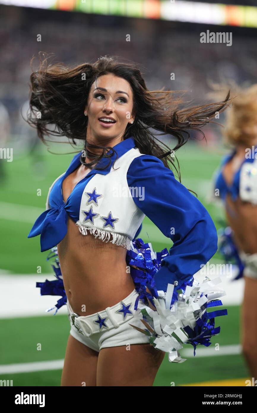 Arlington, United States. 26th Aug, 2023. Dallas Cowboys cheerleader