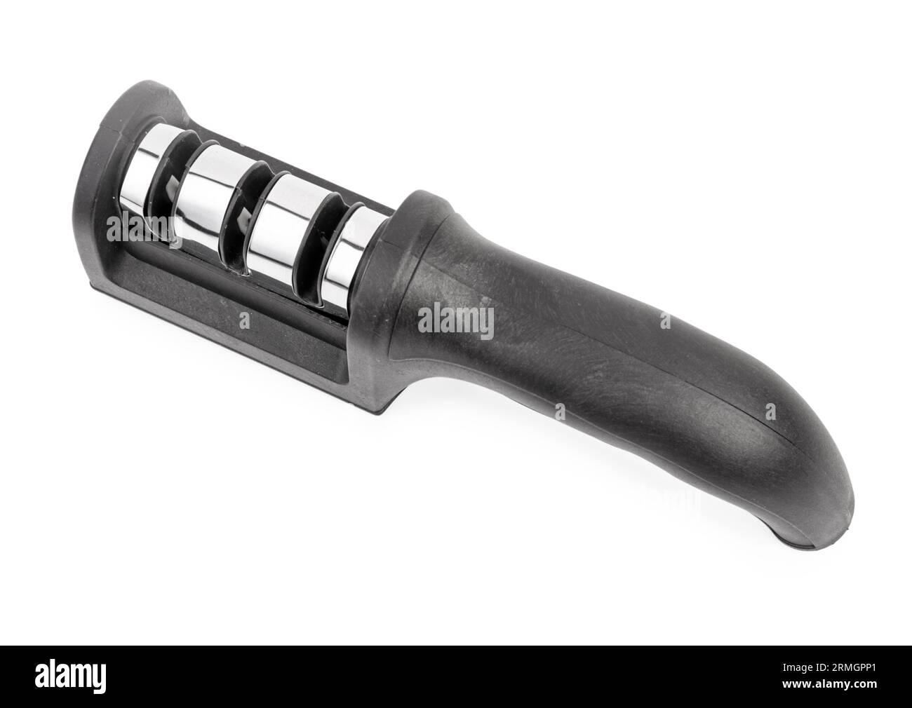 Manual knife sharpener isolated on white background Stock Photo