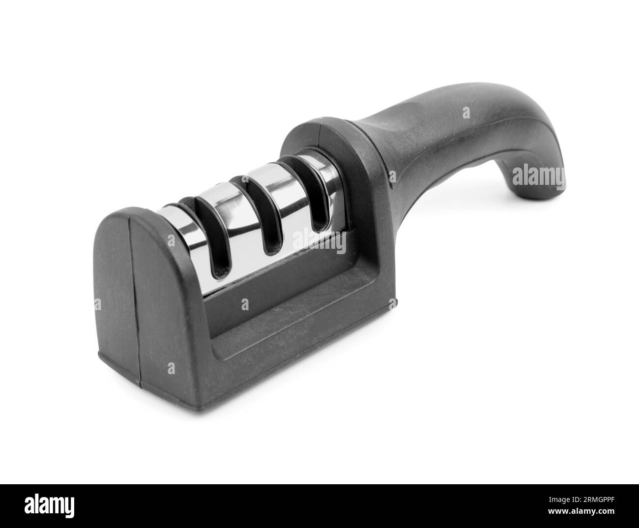 Manual knife sharpener isolated on white background Stock Photo - Alamy