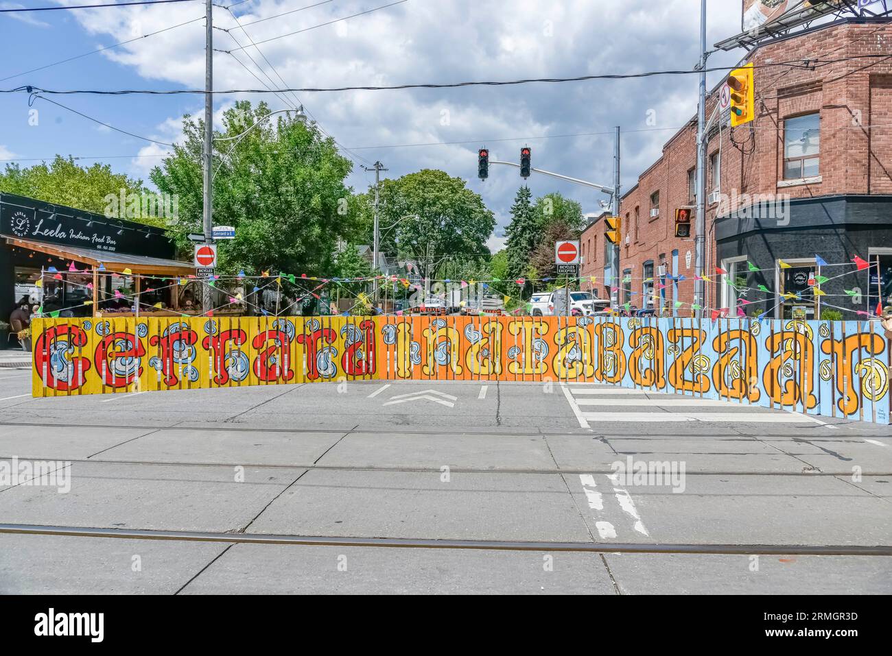 Gerrard India Bazaar sign Stock Photo Alamy