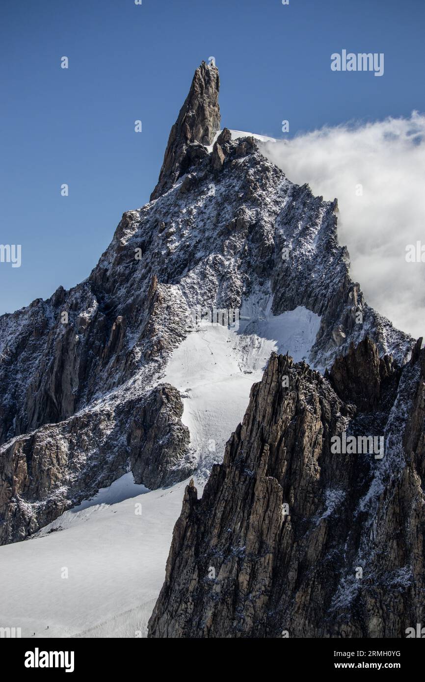 Dente del Gigante, Monte Bianco, Valle d'Aosta, Italia Stock Photo