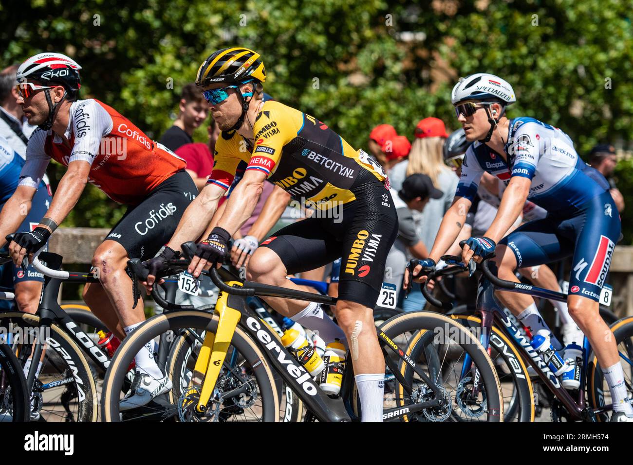 Suria, Catalonia, Spain. 28th Aug, 2023. Tour of Spain 2023 Stage 3, Suria to Arinsal, Andorra; 25 JAN TRATNIK during stage 3 of la Vuelta Espa&#xf1;a. Credit: Action Plus Sports/Alamy Live News Stock Photo