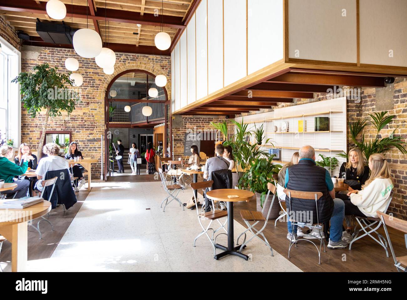 Interior of Pantechnicon Nordic and Japanese concept store and food hall in Knightsbridge, London, UK Stock Photo