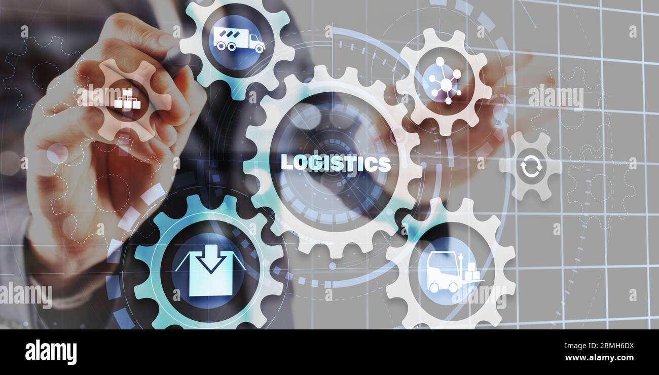 Global logistics network concept. Delivery Planning Stock Photo - Alamy