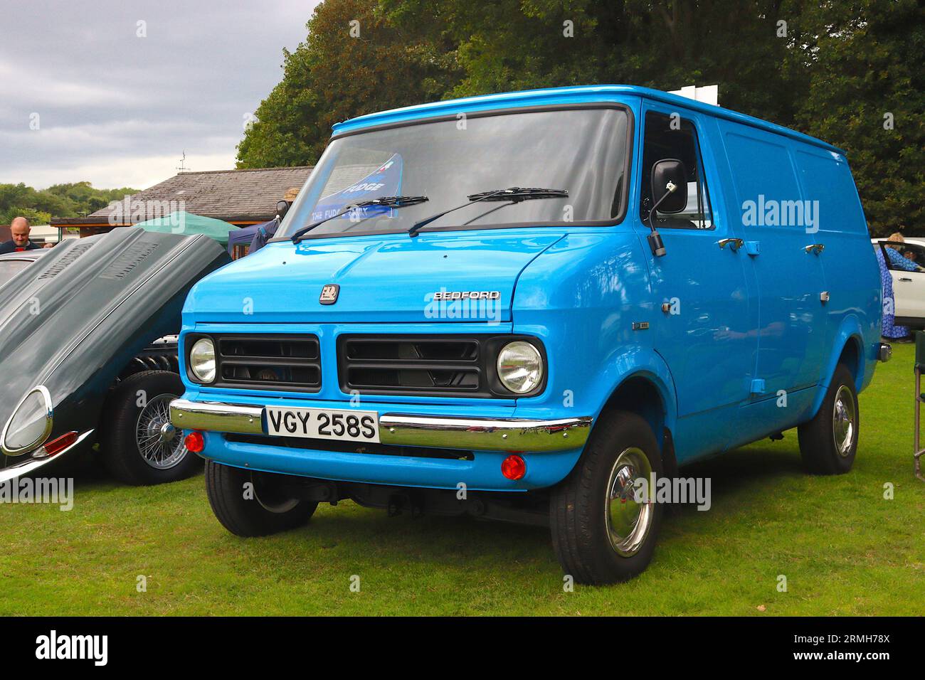 Pristine 1977 Bedford CF250 Mk1 van restored using many NOS parts - Vauxhall’s answer to the dominant Ford Transit in the light commercial van sector. Stock Photo