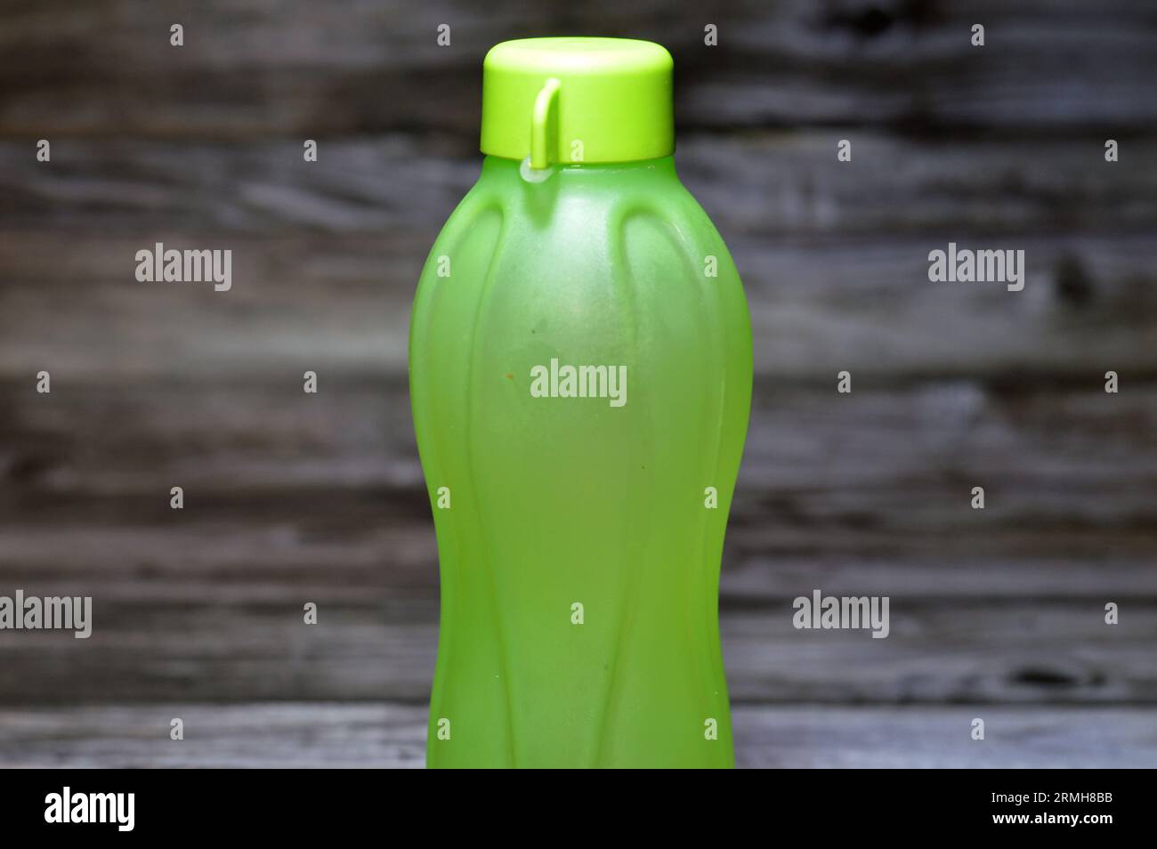 Cairo, Egypt, August 27 2023 Tupperware bottle with frozen cold water