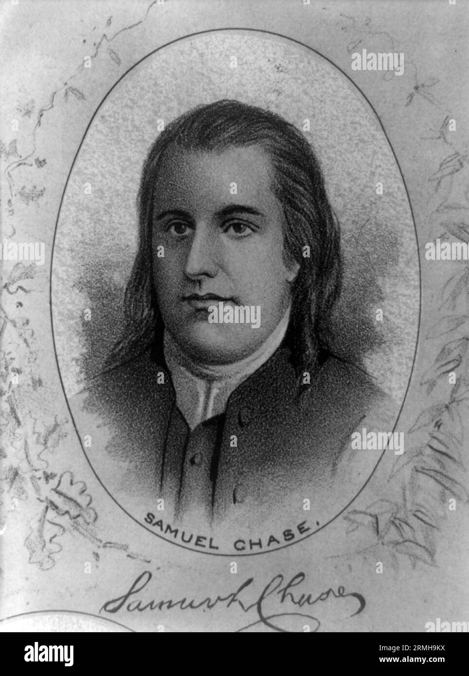 Samuel Chase (1741 – 1811) Founding Father of the United States, signer of the Continental Association and United States Declaration of Independence Stock Photo