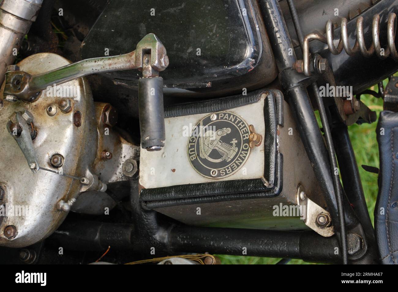 Classic Panther Motor Bike Stock Photo