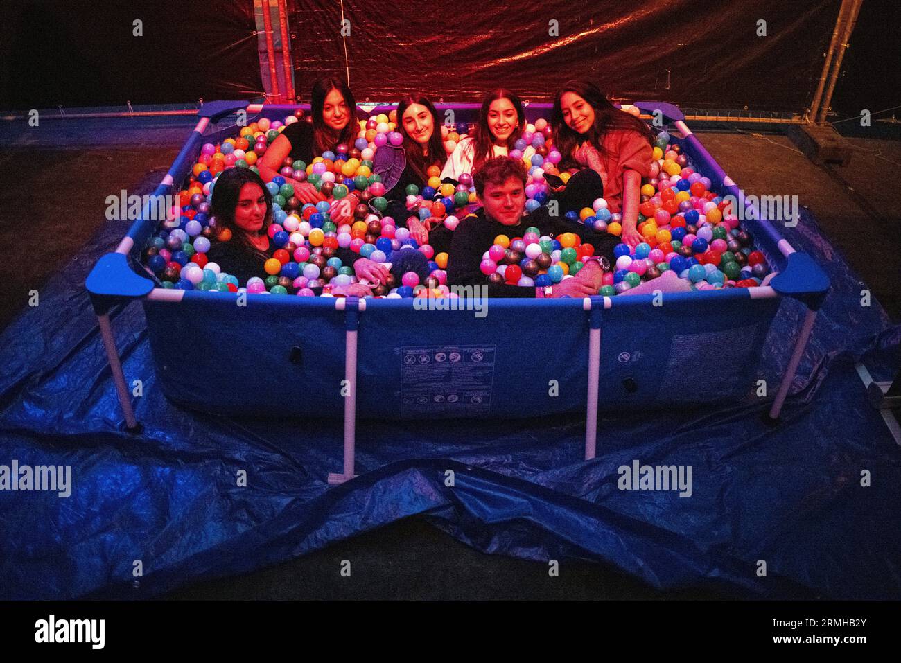 AMSTERDAM - First-year Students Have Their Picture Taken In A Ball Pit ...