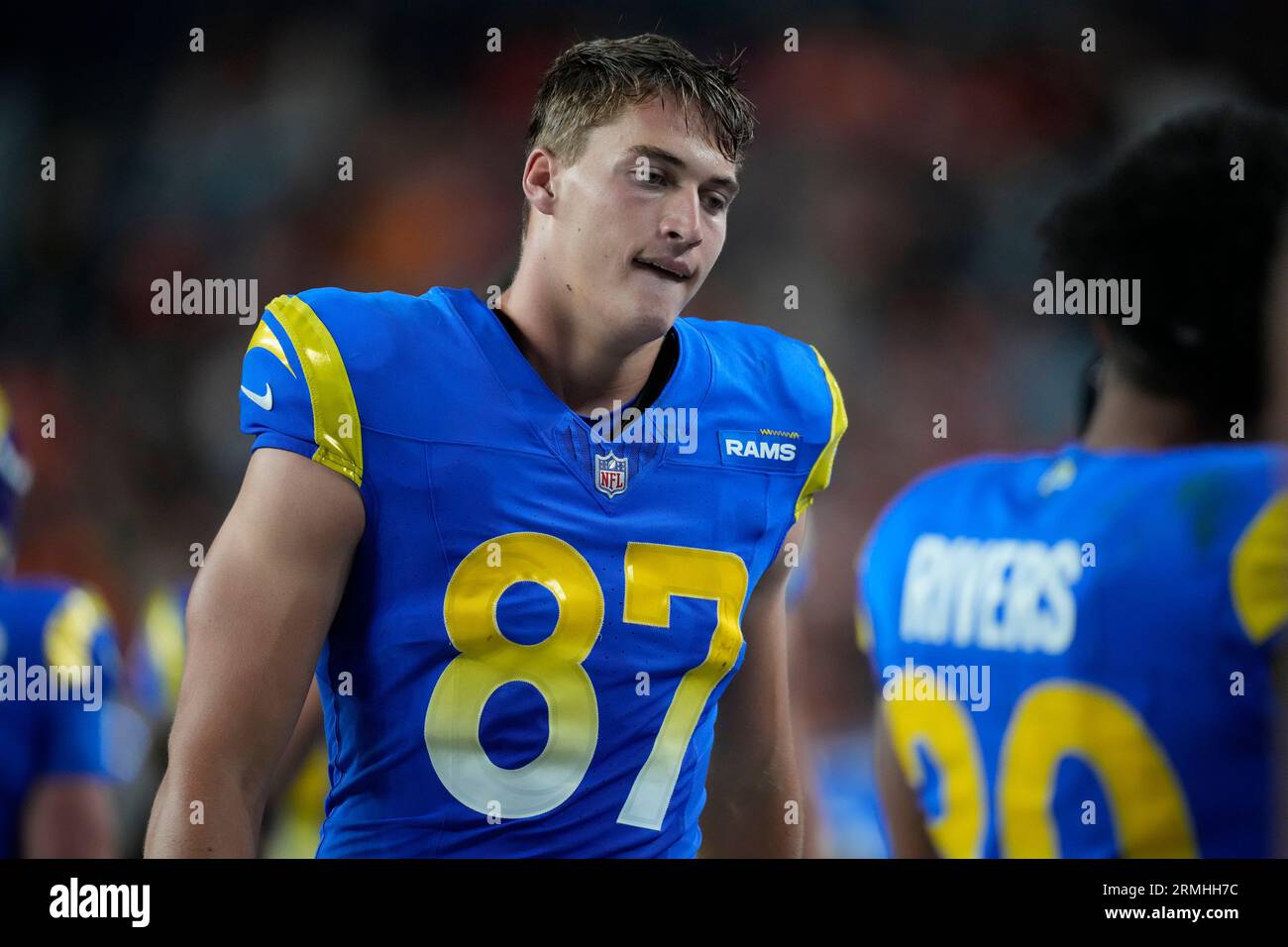 Los Angeles Rams tight end Davis Allen (87) in the second half of