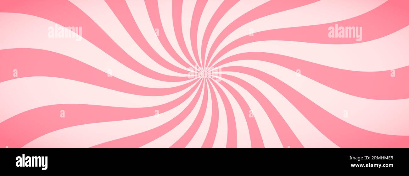 Candy color sunburst background. Abstract pink cream sunbeams design