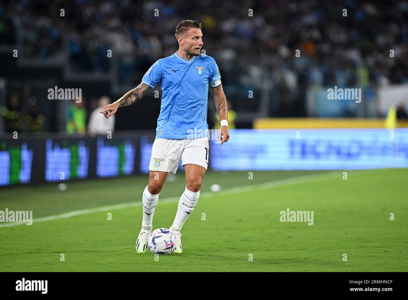 the starting line up of Genoa CFC during football Match, Stadio Olimpico,  Lazio v Genoa, 27 Aug 2023 (Photo by AllShotLive/Sipa USA) Credit: Sipa  US/Alamy Live News Stock Photo - Alamy