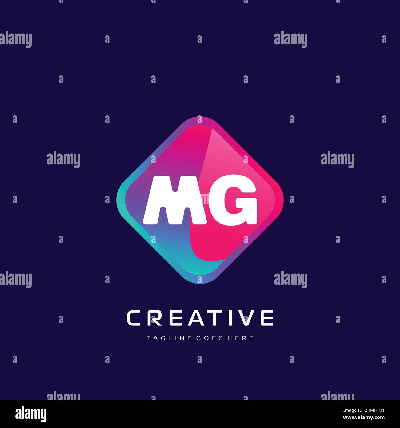 initial logo With Colorful template vector. Stock Vector