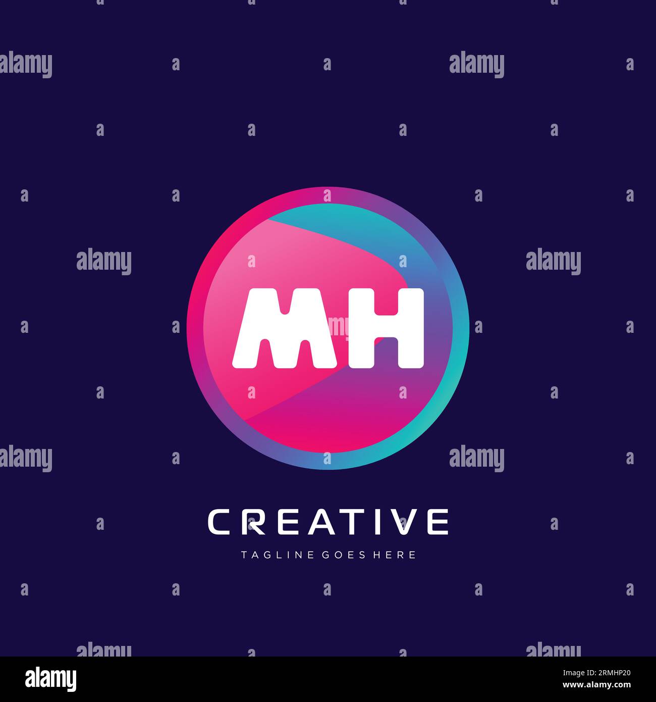 initial logo With Colorful template vector. Stock Vector