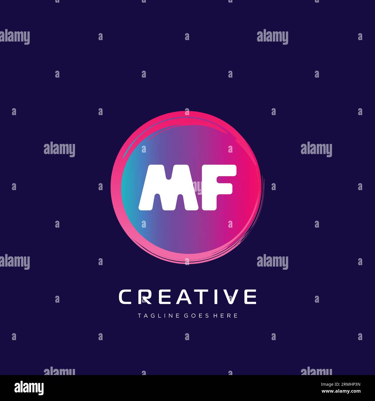 initial logo With Colorful template vector. Stock Vector