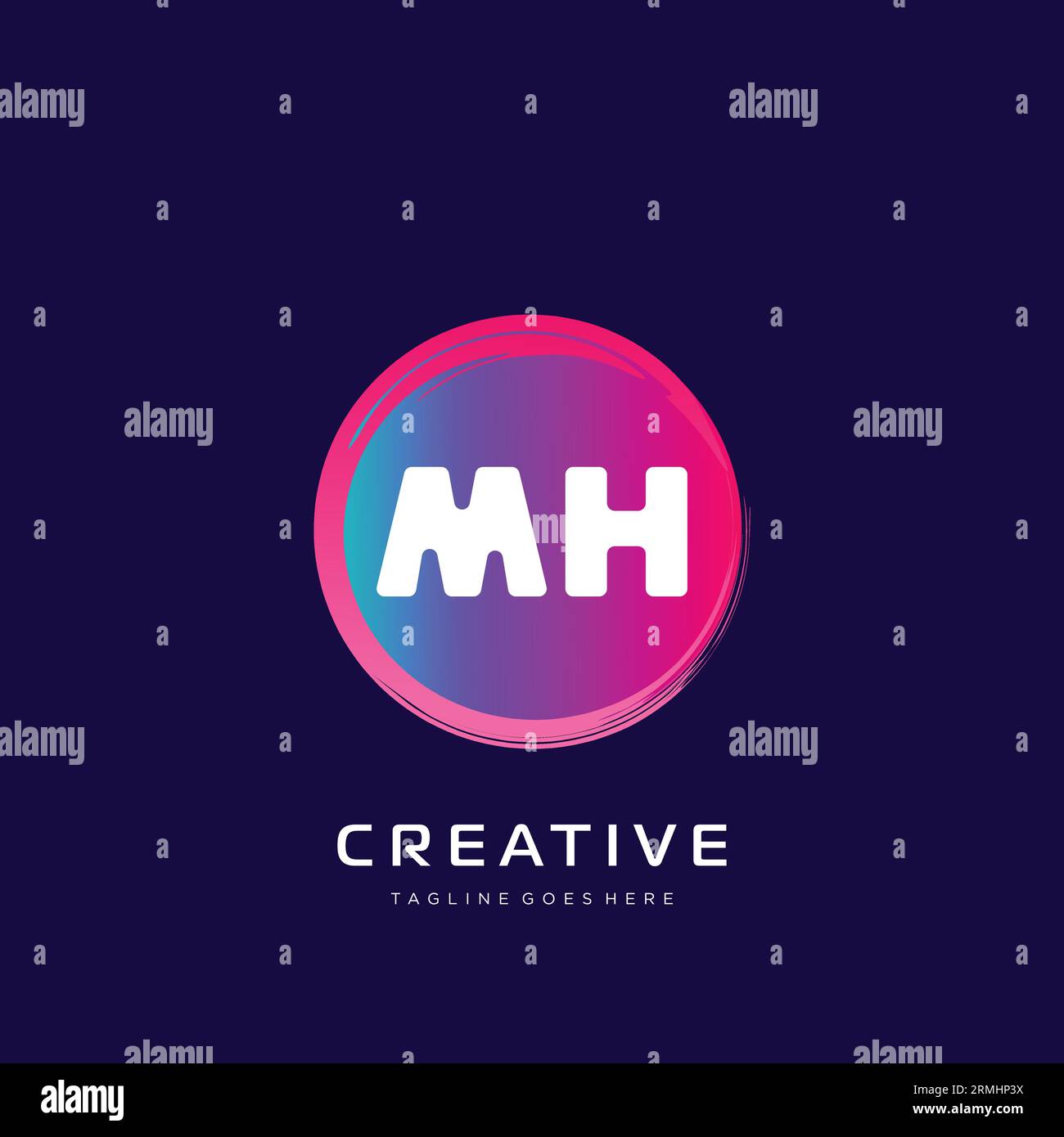 initial logo With Colorful template vector. Stock Vector