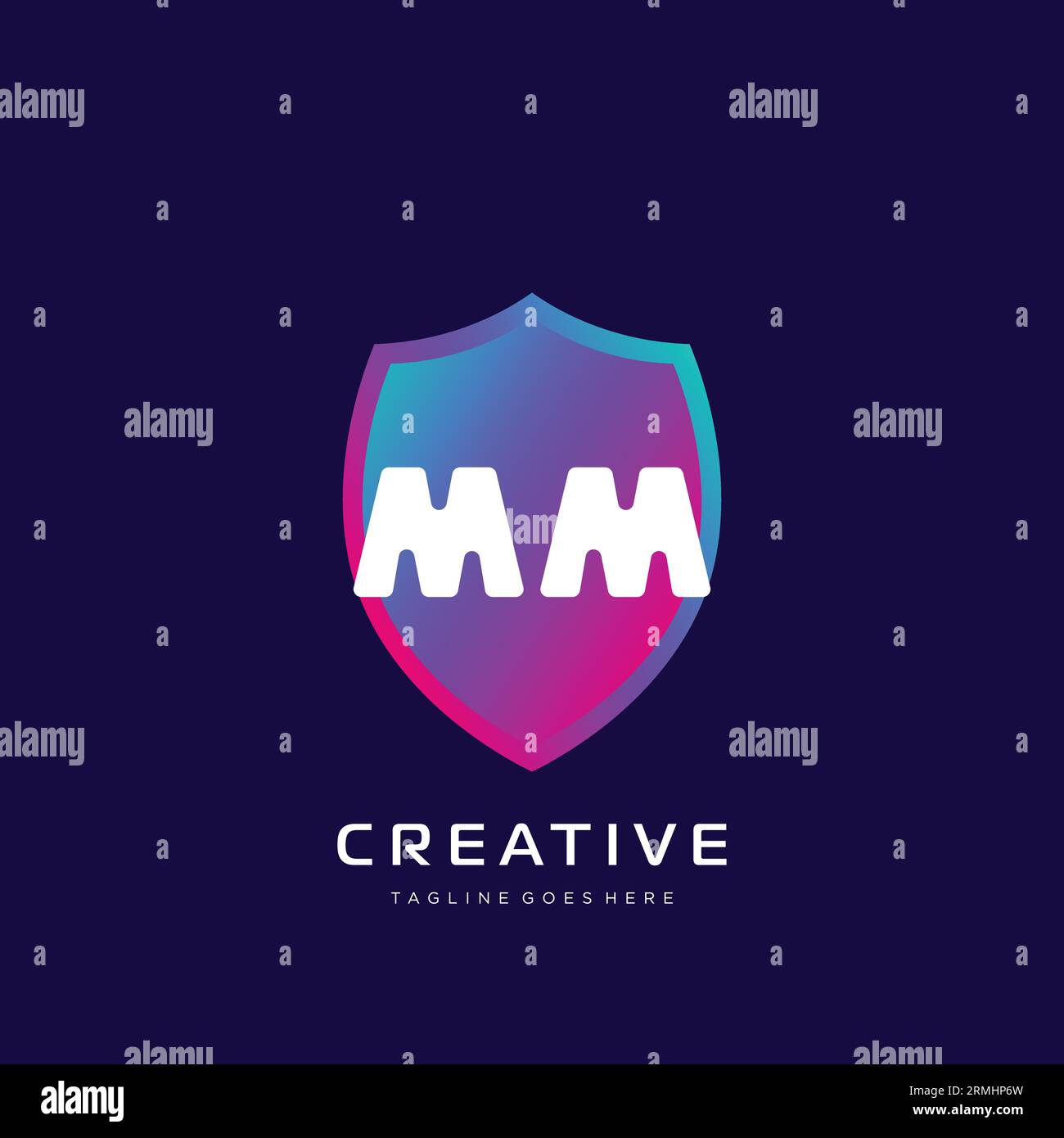 initial logo With Colorful template vector. Stock Vector