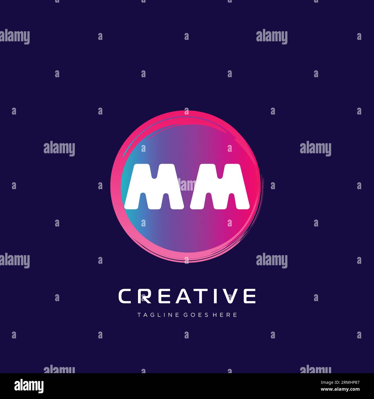 initial logo With Colorful template vector. Stock Vector