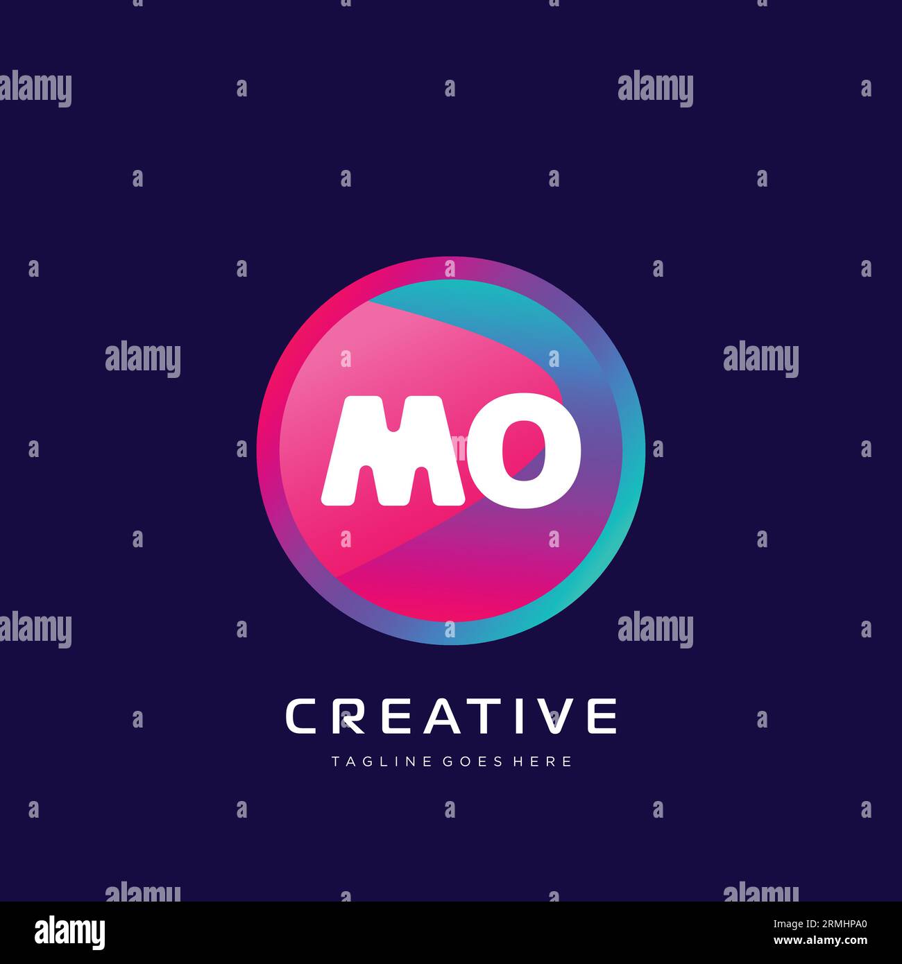 initial logo With Colorful template vector. Stock Vector